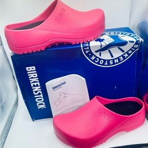 Birkenstock Super Pink Birki's clog size 8 NIB